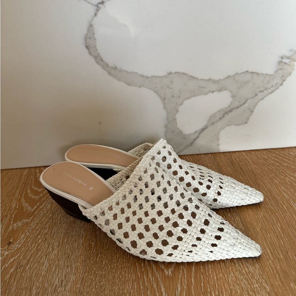 Zara Woven Mules